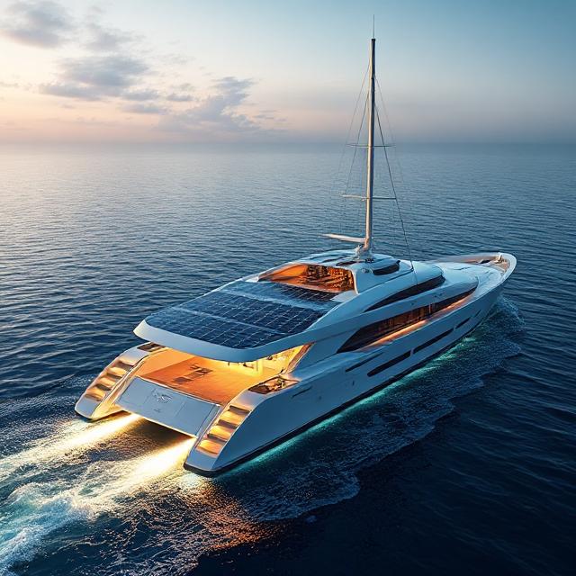 solar battery yacht